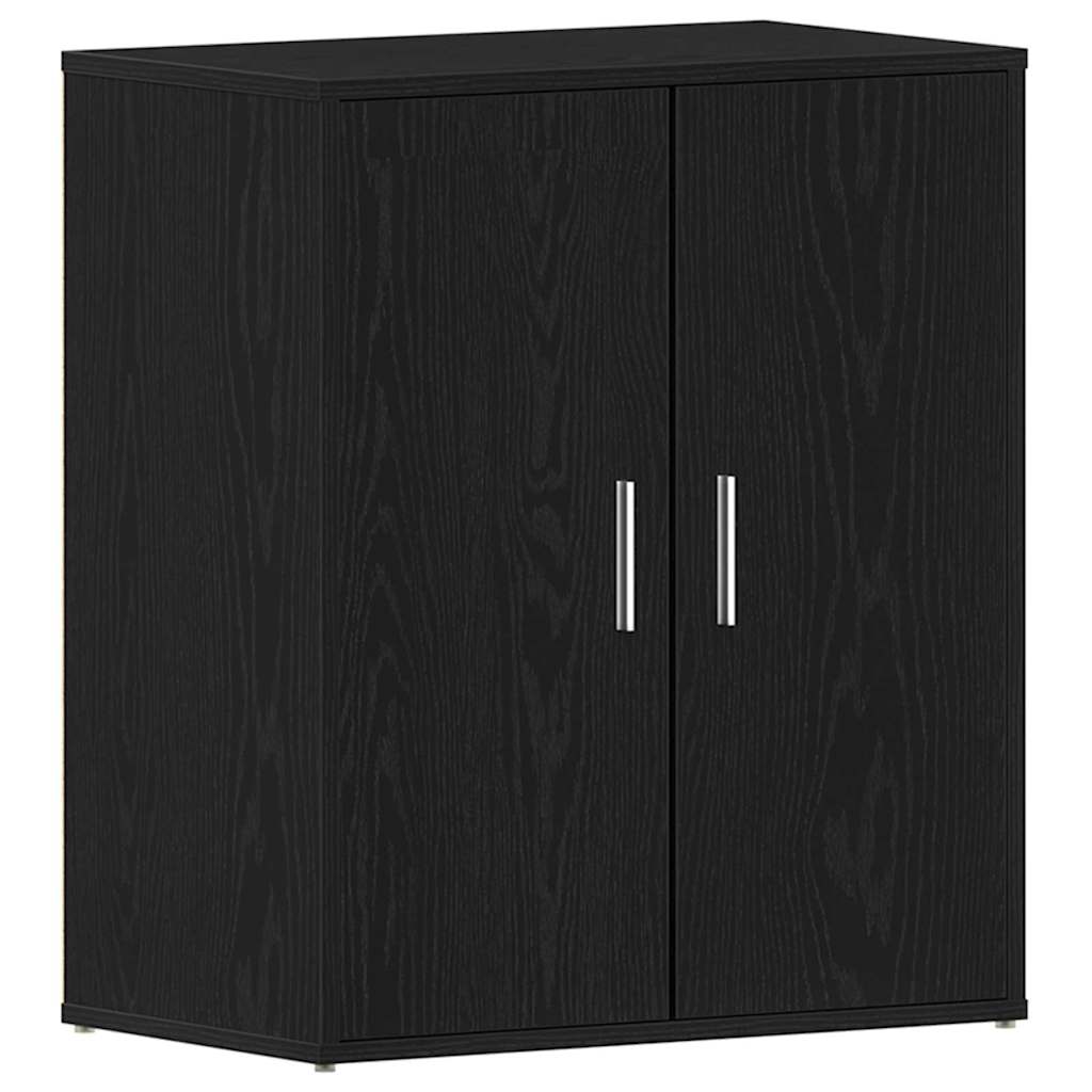 Sko Skap med hylle Svart Eik 60 x 35 x 70 cm Konstruert tre