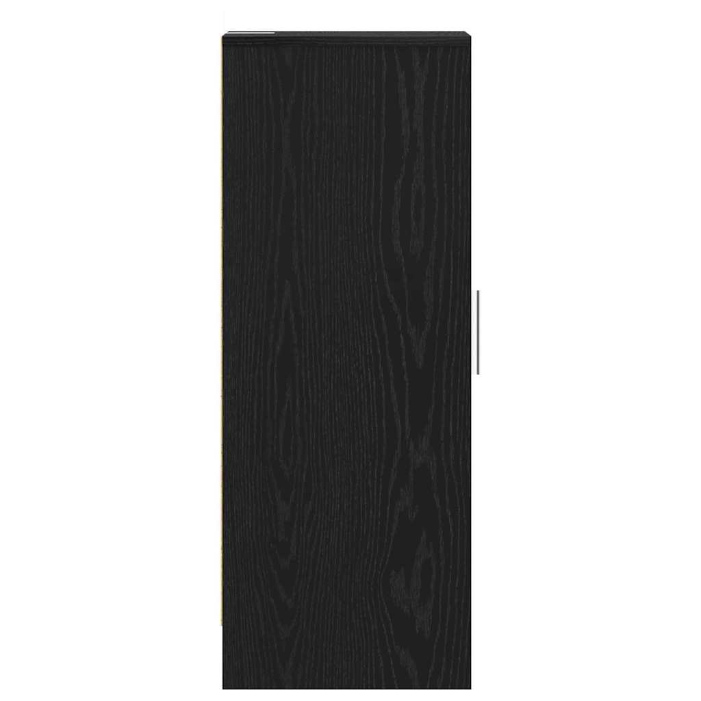 Sko Skap med hylle Svart Eik 32 x 35 x 92 cm Konstruert tre