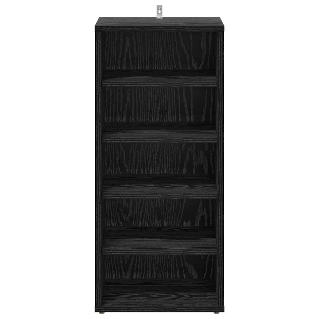Sko Skap med hylle Svart Eik 32 x 35 x 70 cm Konstruert tre