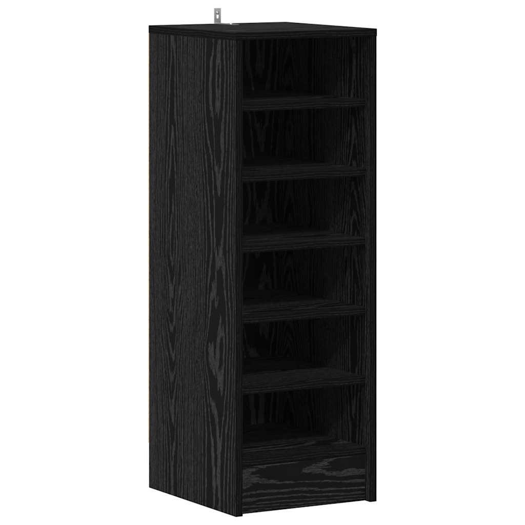 Sko Skap med hylle Svart Eik 32 x 35 x 90 cm Konstruert tre