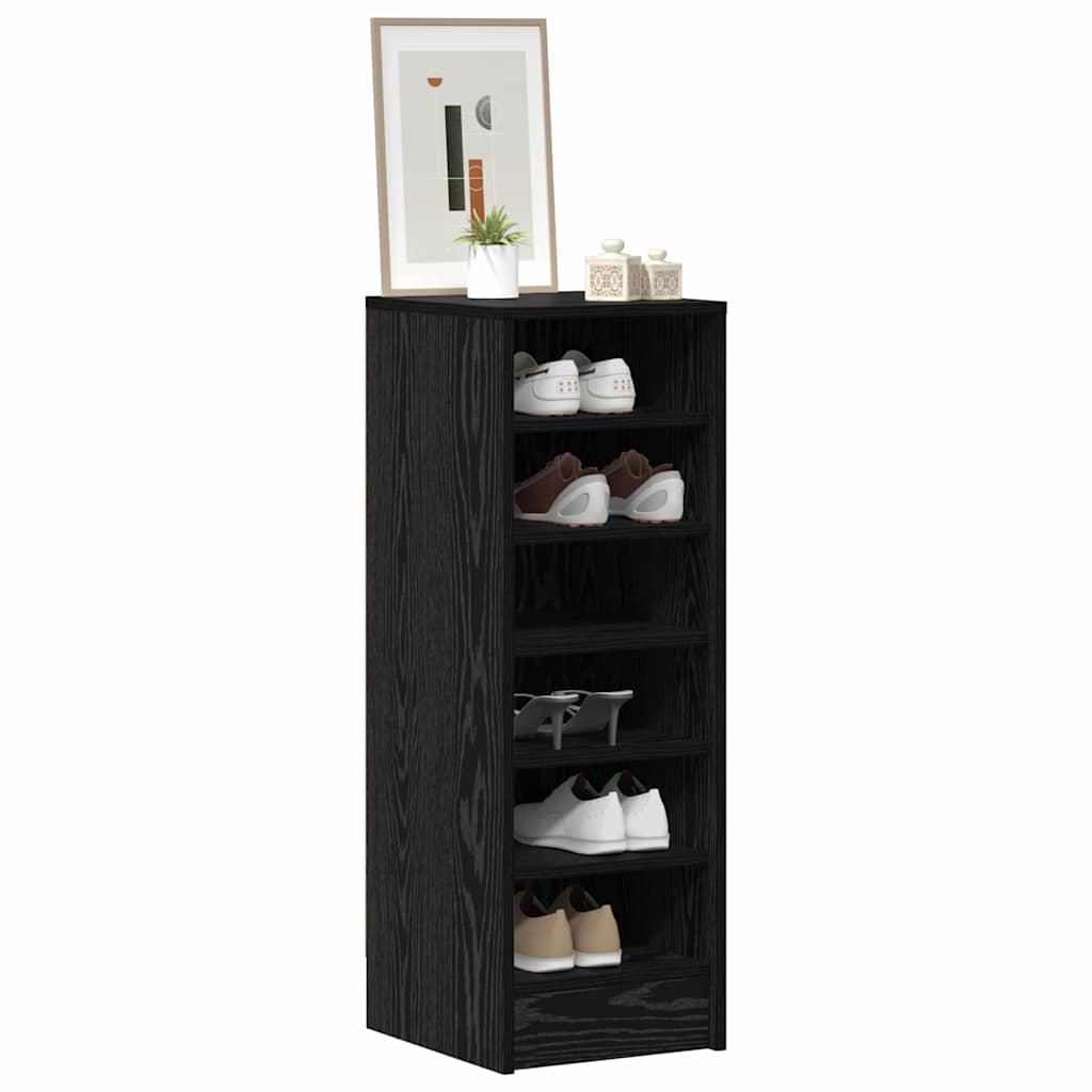 Sko Skap med hylle Svart Eik 32 x 35 x 90 cm Konstruert tre
