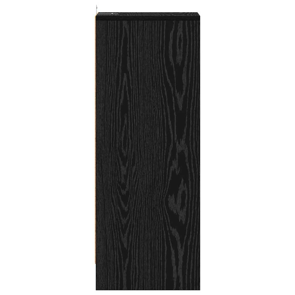 Sko Skap med hylle Svart Eik 32 x 35 x 90 cm Konstruert tre
