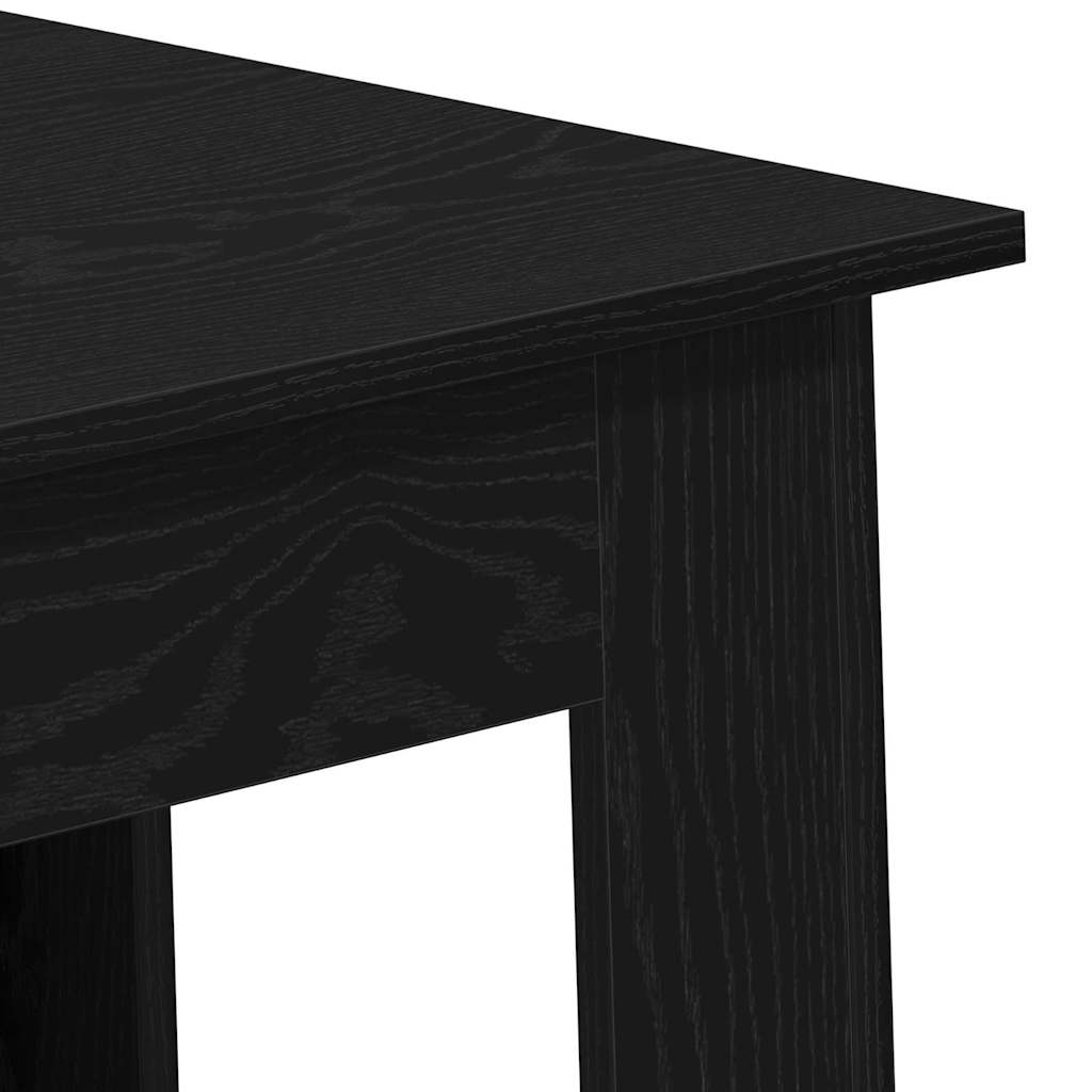 Barbord med hylle Svart Eik 102 x 50 x 103,5 cm Konstruert tre