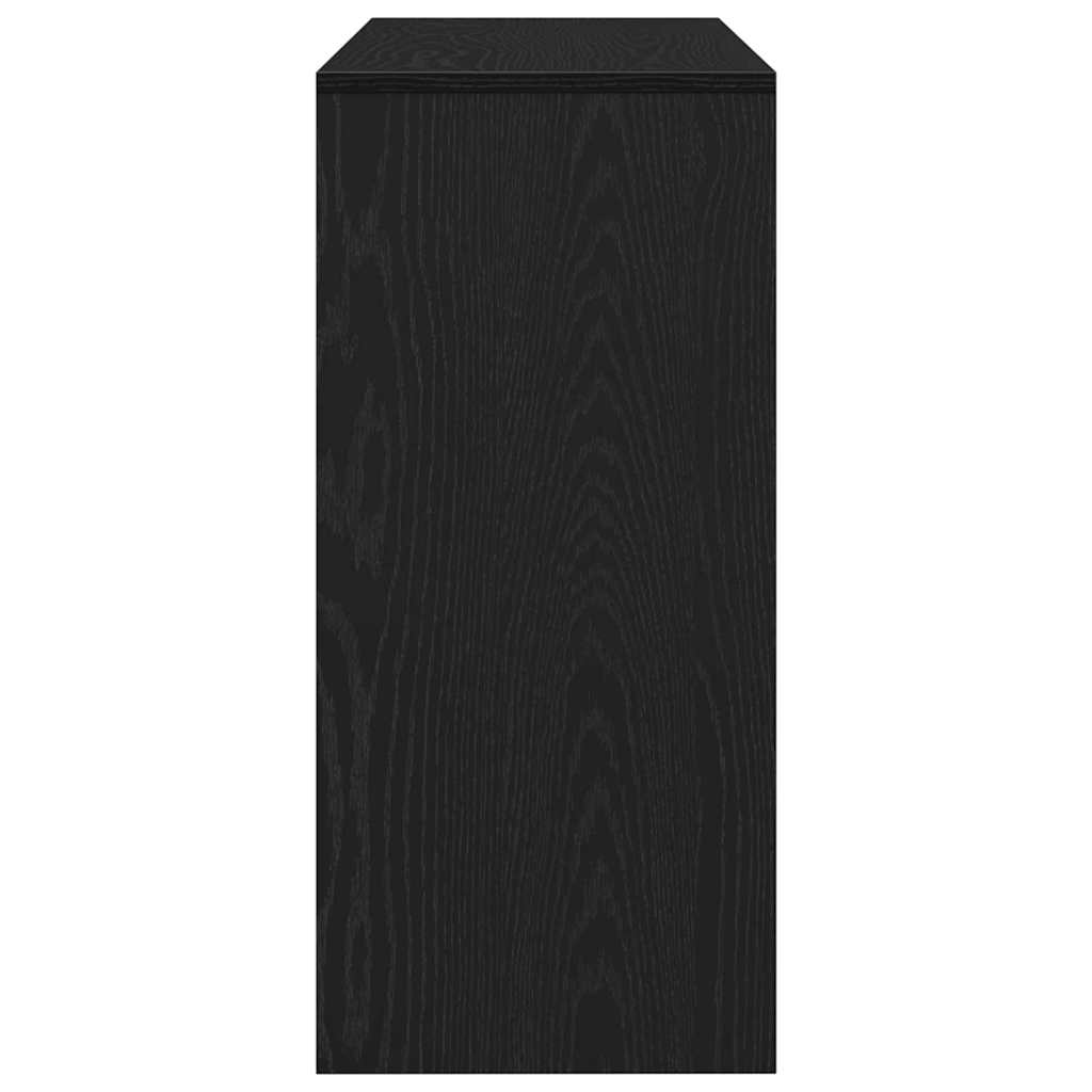 Konsollbord Svart Eik 100 x 35 x 76,5 cm Konstruert tre