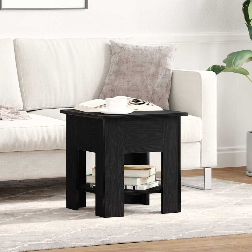 Kaffebord Svart Eik 40 x 40 x 42 cm Konstruert tre