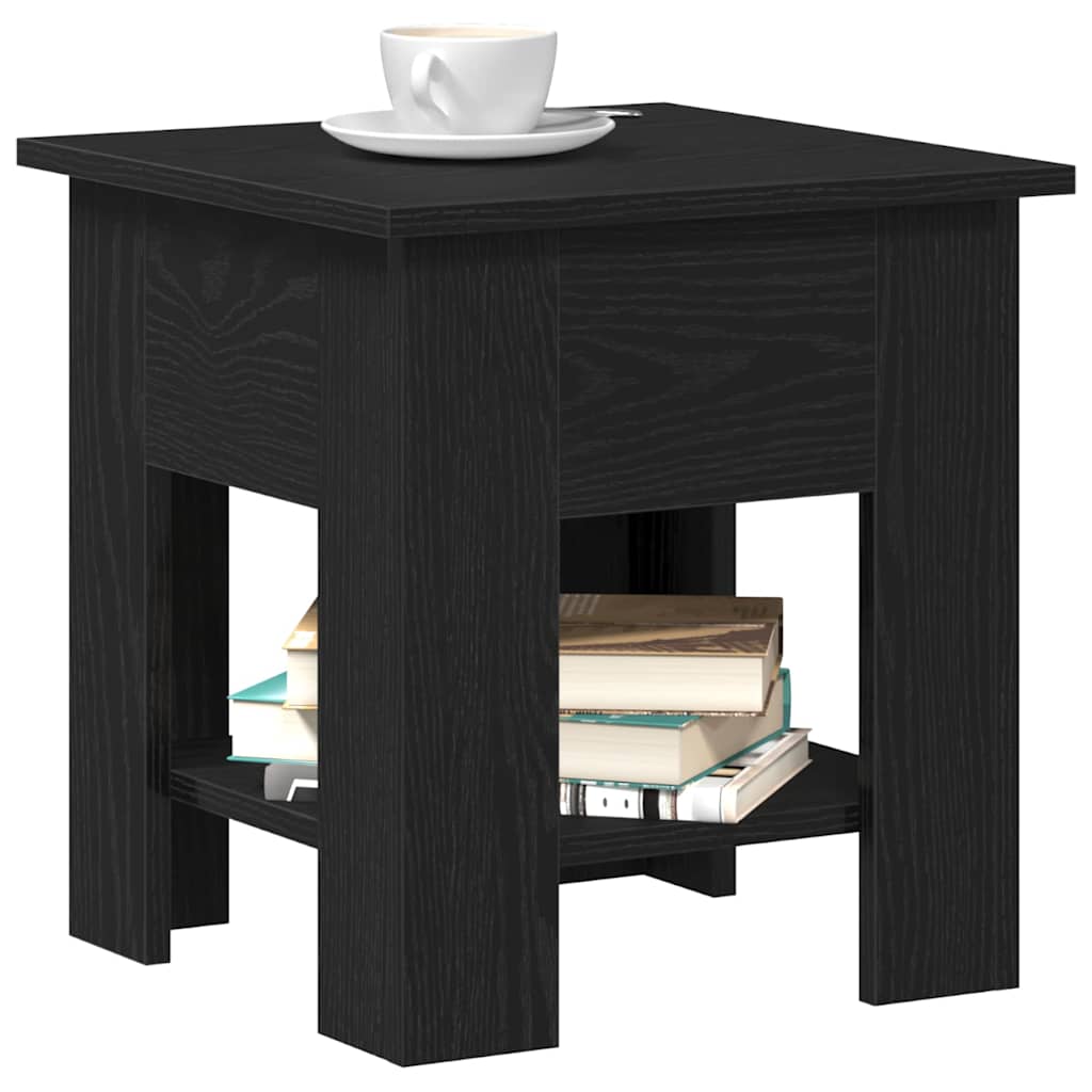 Kaffebord Svart Eik 40 x 40 x 42 cm Konstruert tre