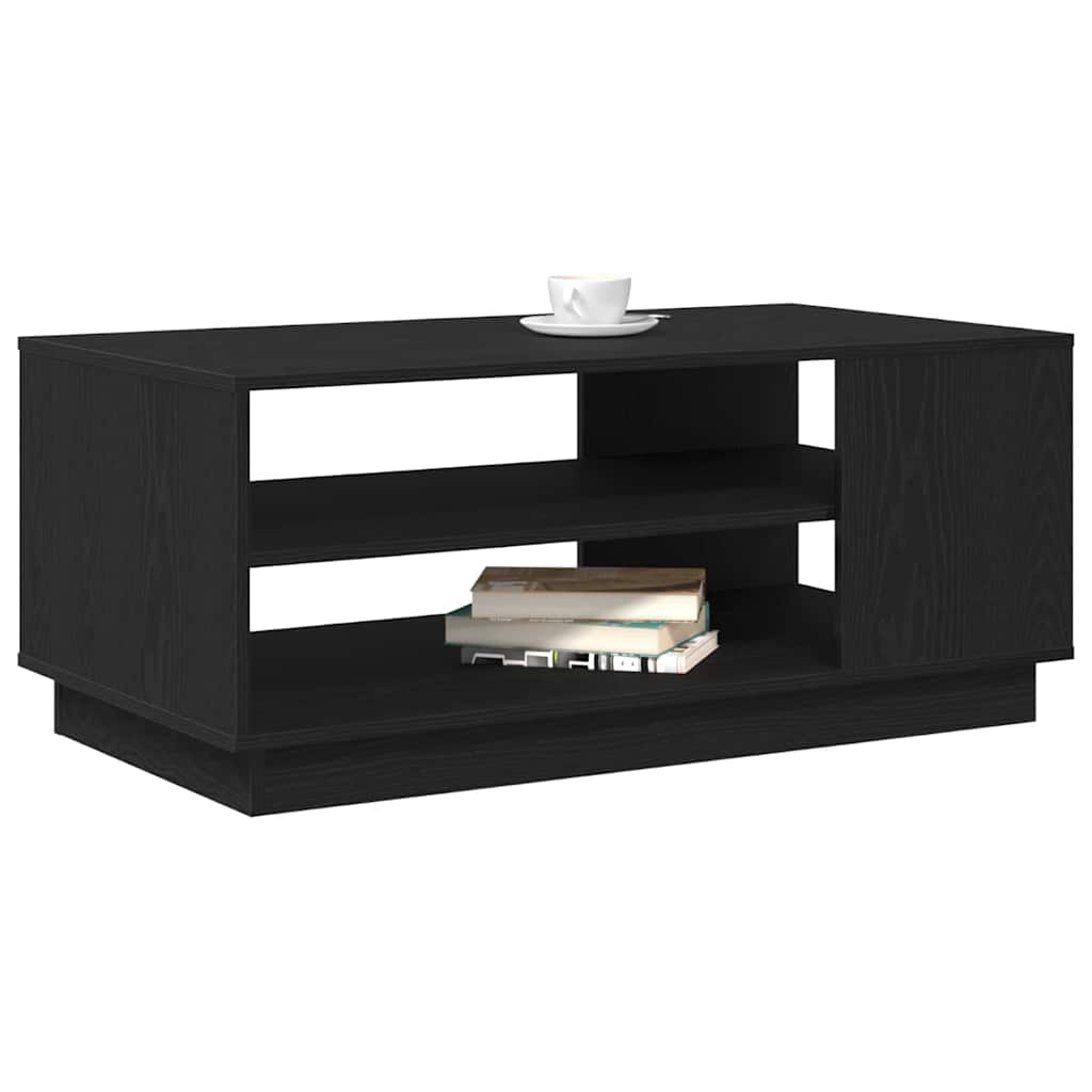 Kaffebord Svart Eik 102 x 55 x 43 cm Konstruert tre