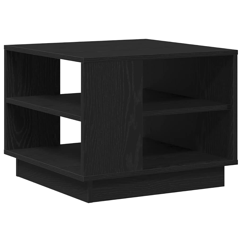 Kaffebord Svart Eik 55 x 55 x 42 cm Konstruert tre