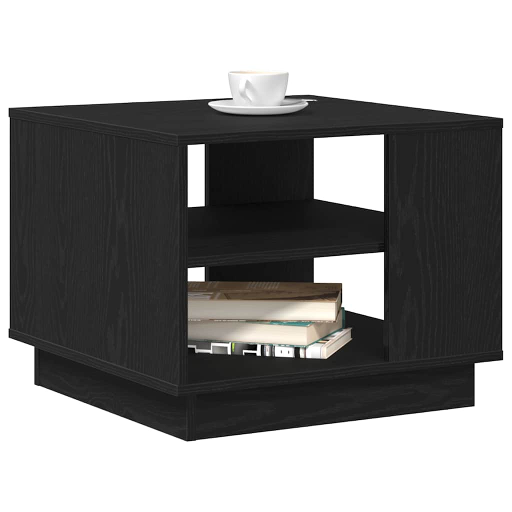 Kaffebord Svart Eik 55 x 55 x 42 cm Konstruert tre