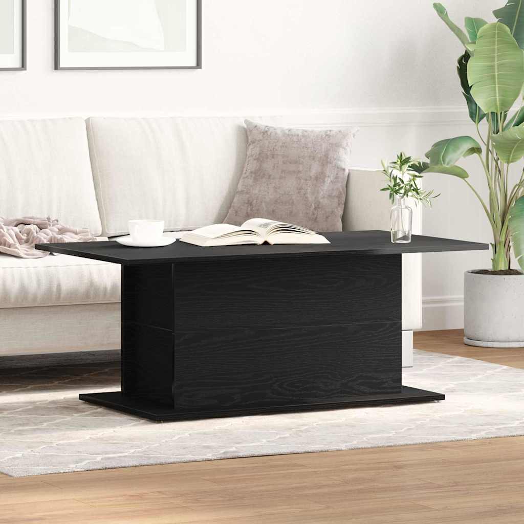 Kaffebord Svart Eik 102 x 55,5 x 40 cm Konstruert tre