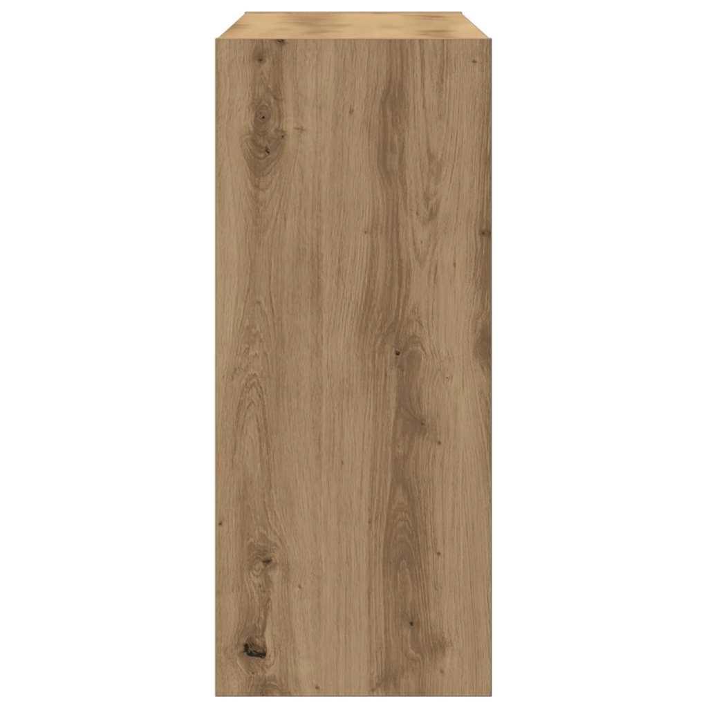 Bokhylle 2 nivåer 100 x 30 x 72 cm Konstruert tre artisan eik
