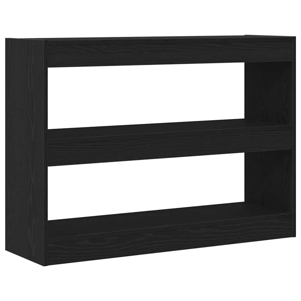 Bokhylle Svart Eik 100 x 30 x 72 cm Konstruert tre