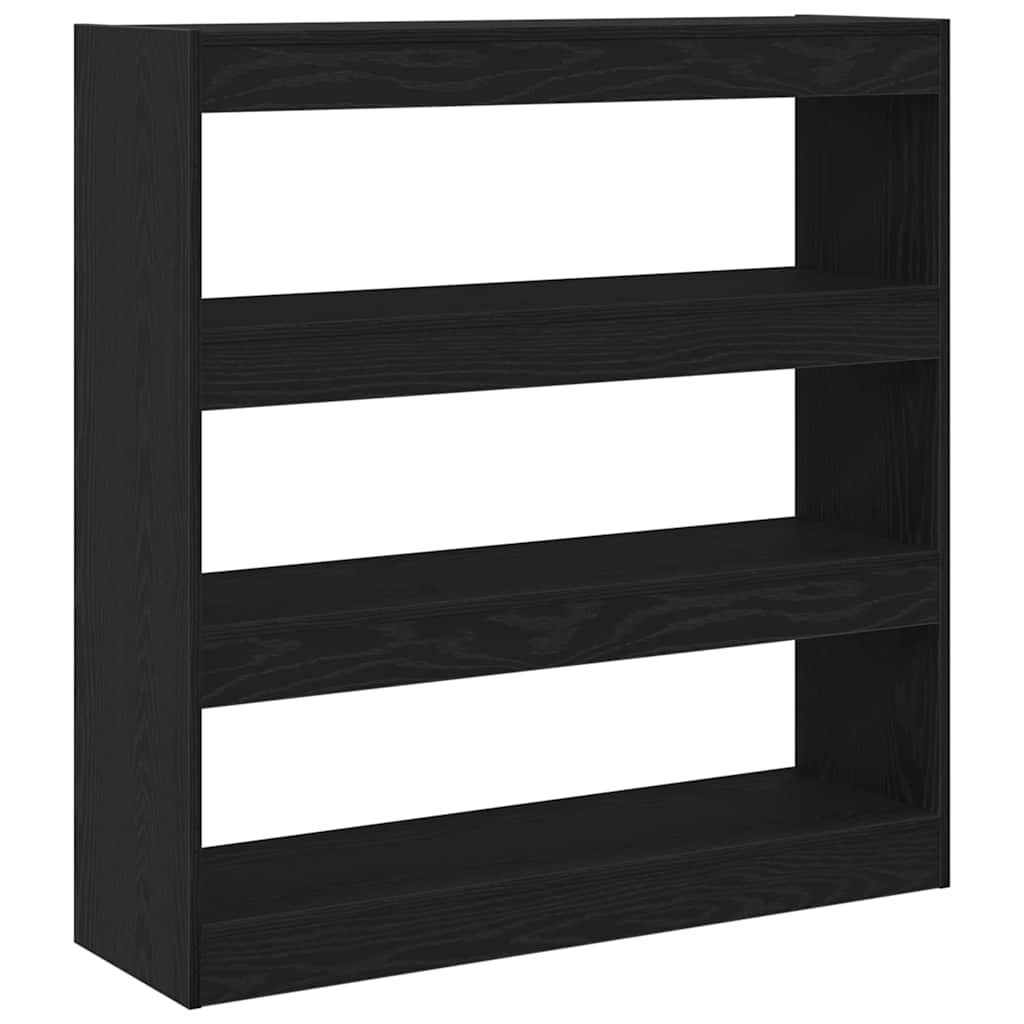 Bokskap Svart Eik 100 x 30 x 103 cm Konstruert tre