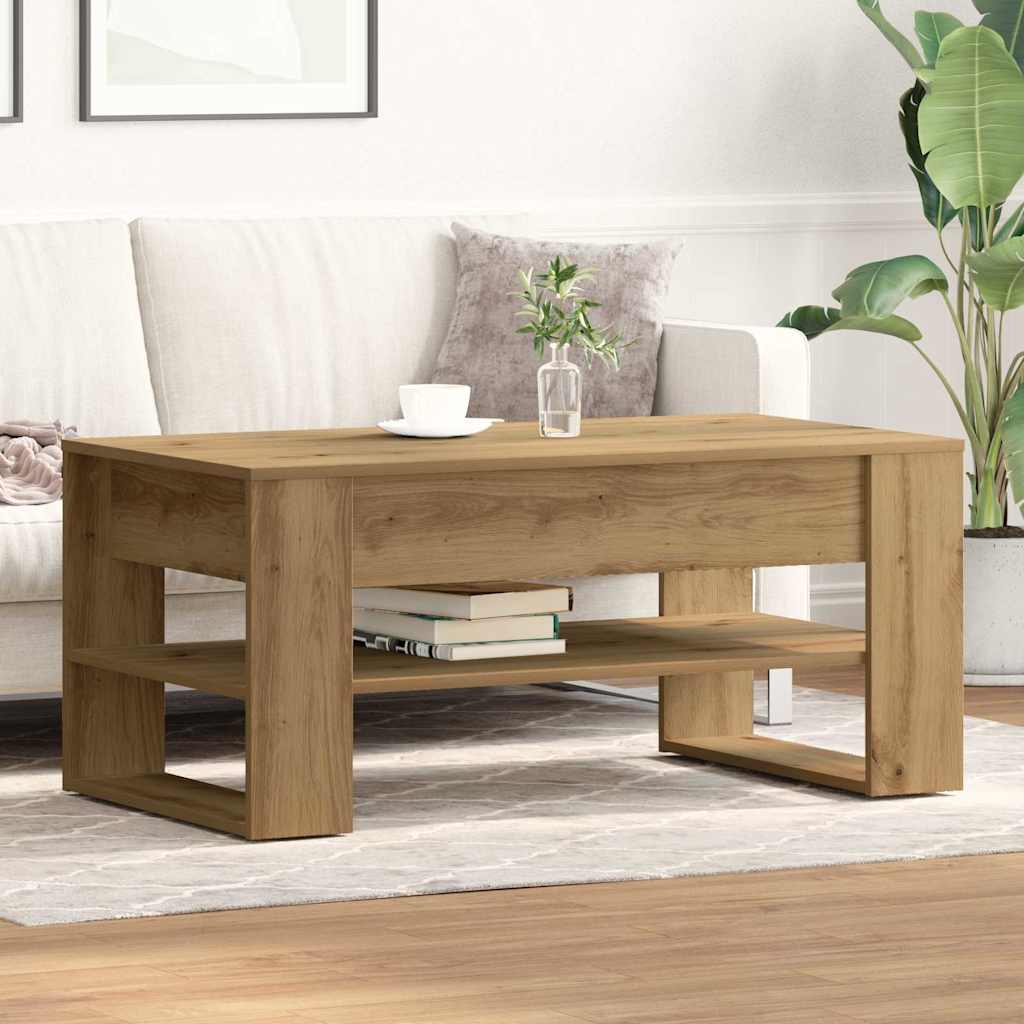 Kaffebord Artisan Eik 102 x 55 x 45 cm Konstruert tre
