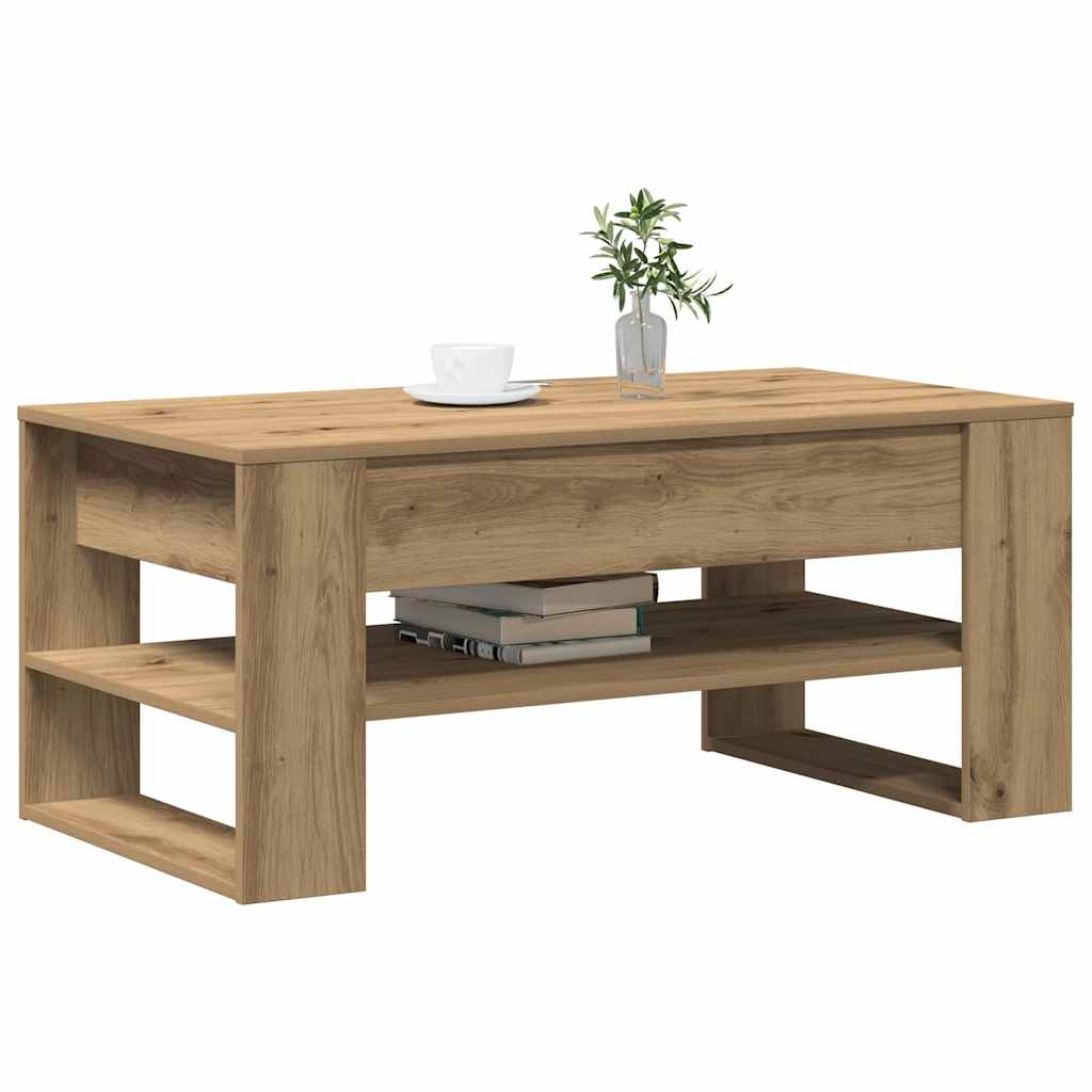 Kaffebord Artisan Eik 102 x 55 x 45 cm Konstruert tre