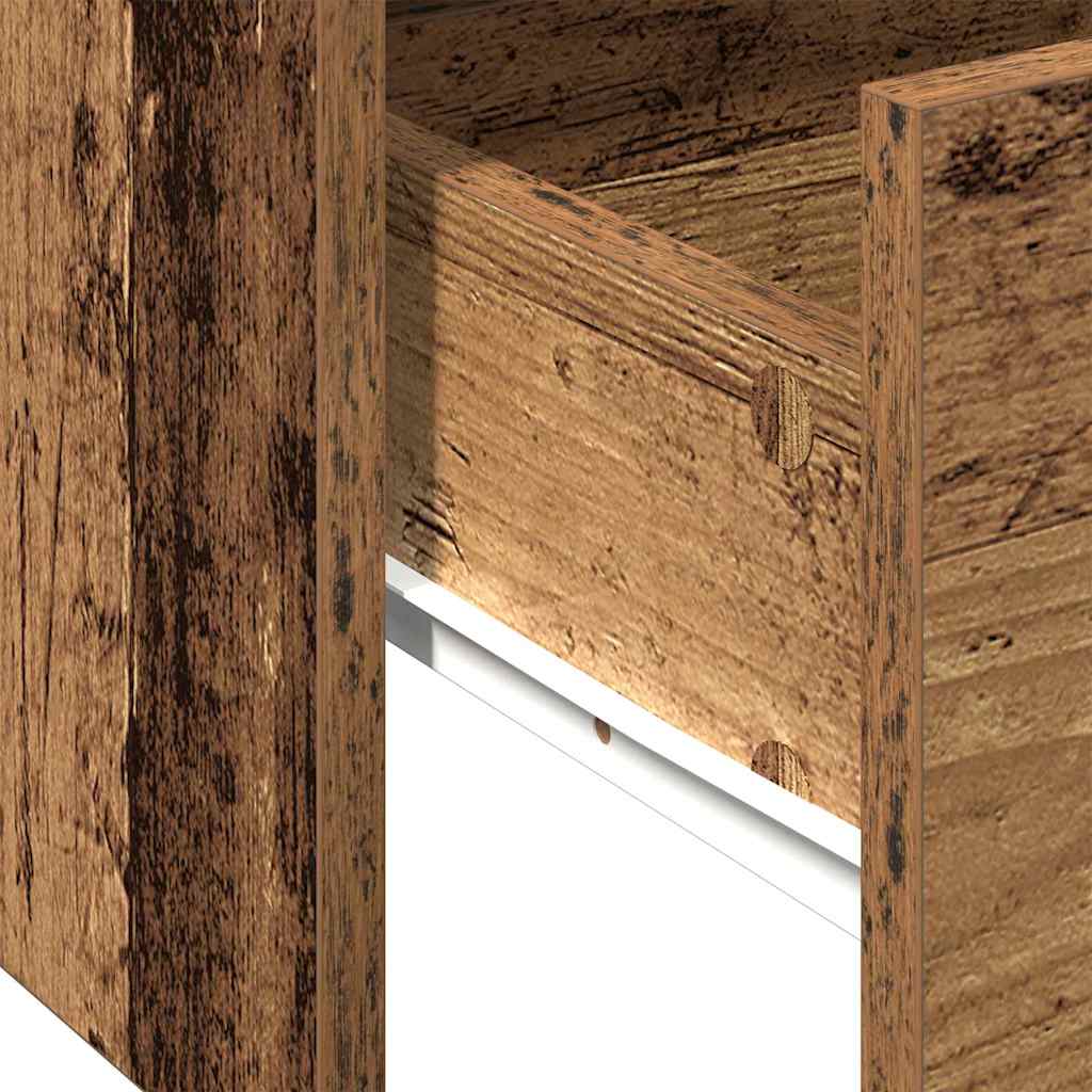 Kaffebord med skuff Gamle tre 102 x 55 x 43,5 cm Konstruert tre