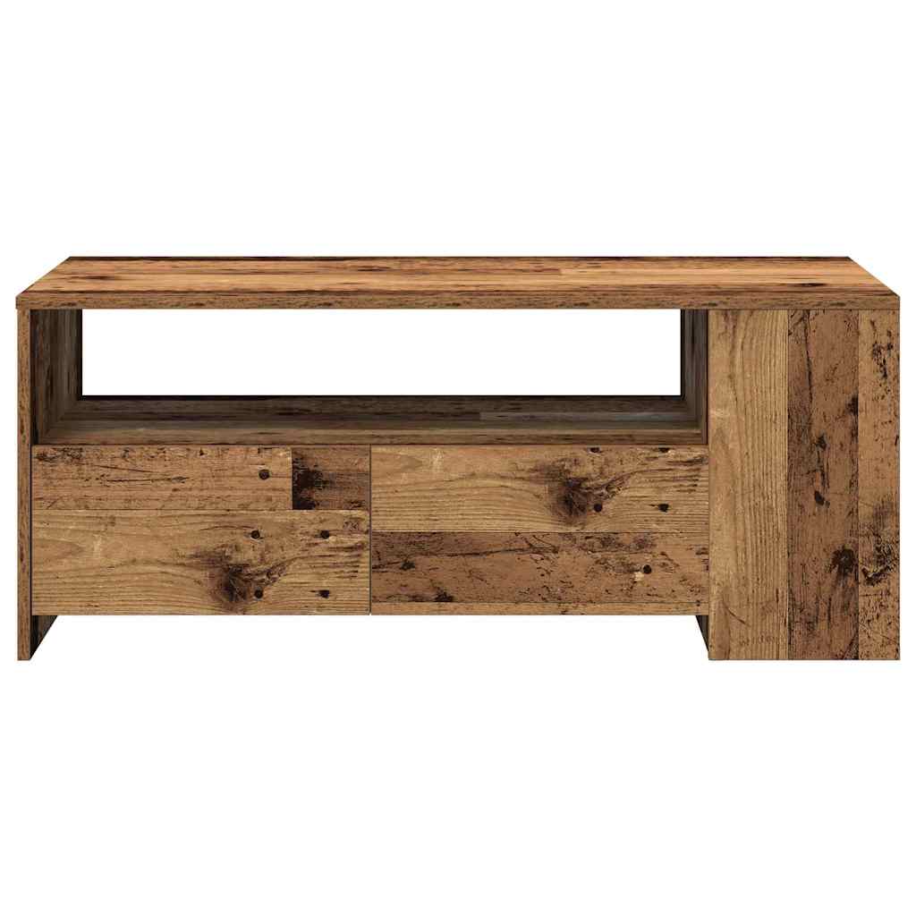 Kaffebord med skuff Gamle tre 102 x 55 x 43,5 cm Konstruert tre