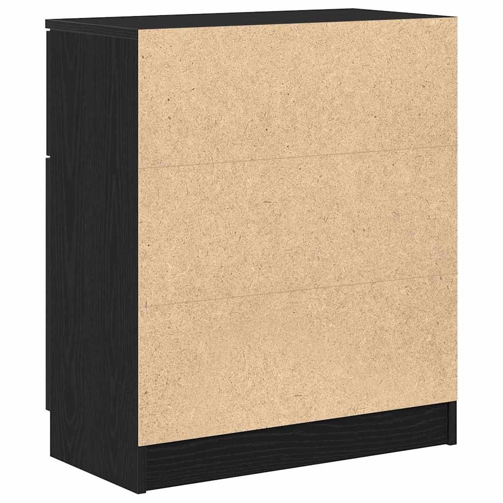 Serviesskap Svart Eik 60 x 30 x 70 cm Konstruert tre