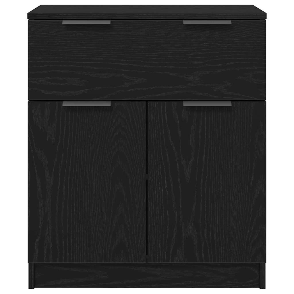 Serviesskap Svart Eik 60 x 30 x 70 cm Konstruert tre