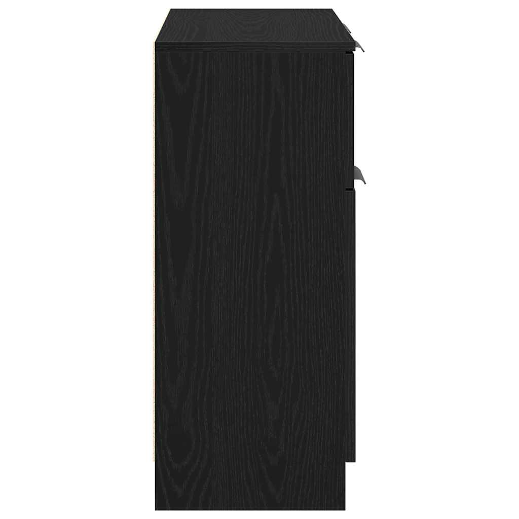 Serviesskap Svart Eik 60 x 30 x 70 cm Konstruert tre