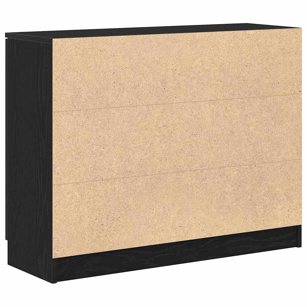 Serviesskap Svart Eik 90,5 x 30 x 70 cm Konstruert tre