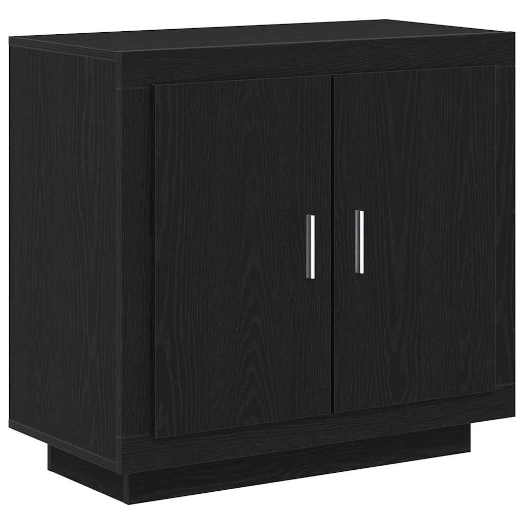 Serviesskap Svart Eik 80 x 40 x 75 cm Konstruert tre