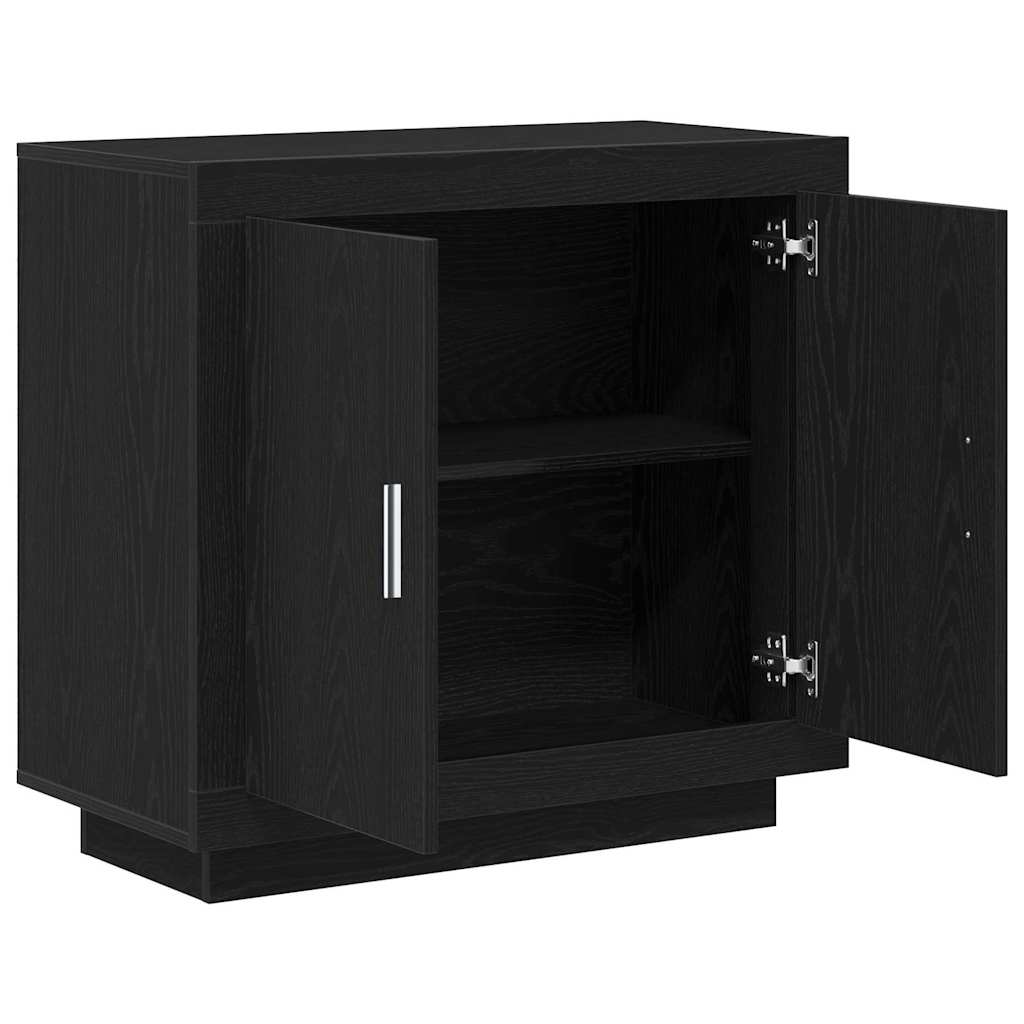 Serviesskap Svart Eik 80 x 40 x 75 cm Konstruert tre