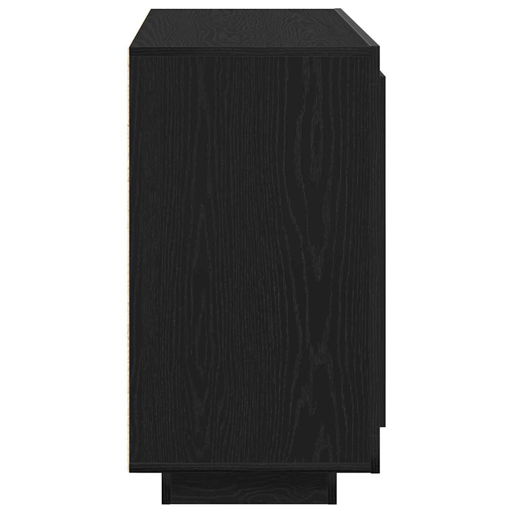 Serviesskap Svart Eik 80 x 40 x 75 cm Konstruert tre