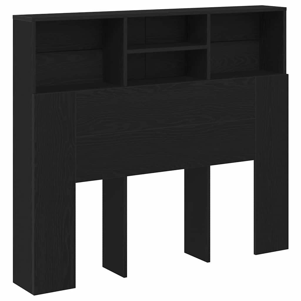 Hodegavlskap Svart Eik 120 x 19 x 103,5 cm Konstruert tre