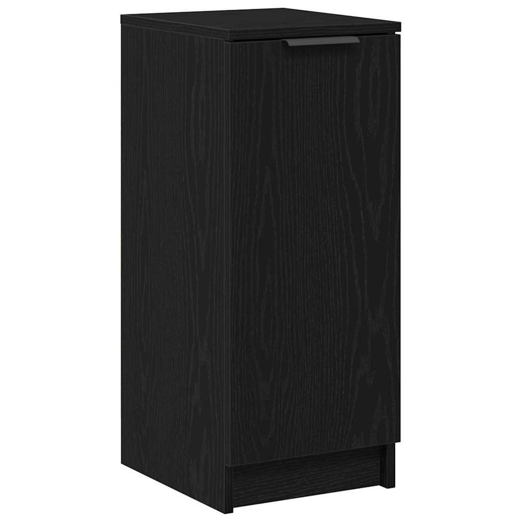 Sko Skap med hylle Svart Eik 29,5 x 35 x 70 cm Konstruert tre