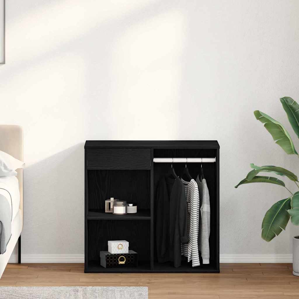 Kosmetisk skap Svart Eik 80 x 40 x 75 cm Konstruert tre