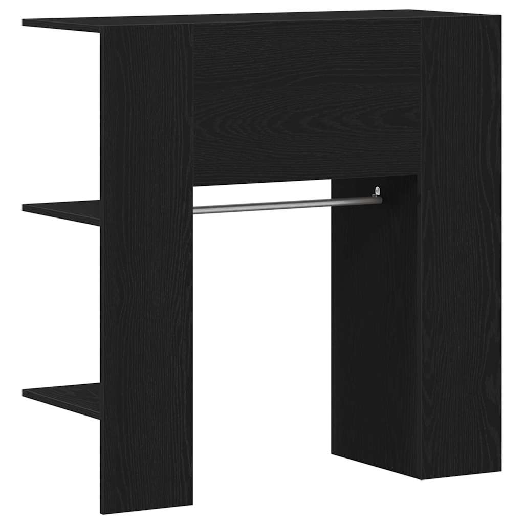 Gangskap med hylle Svart Eik 97,5 x 37 x 99 cm Konstruert tre