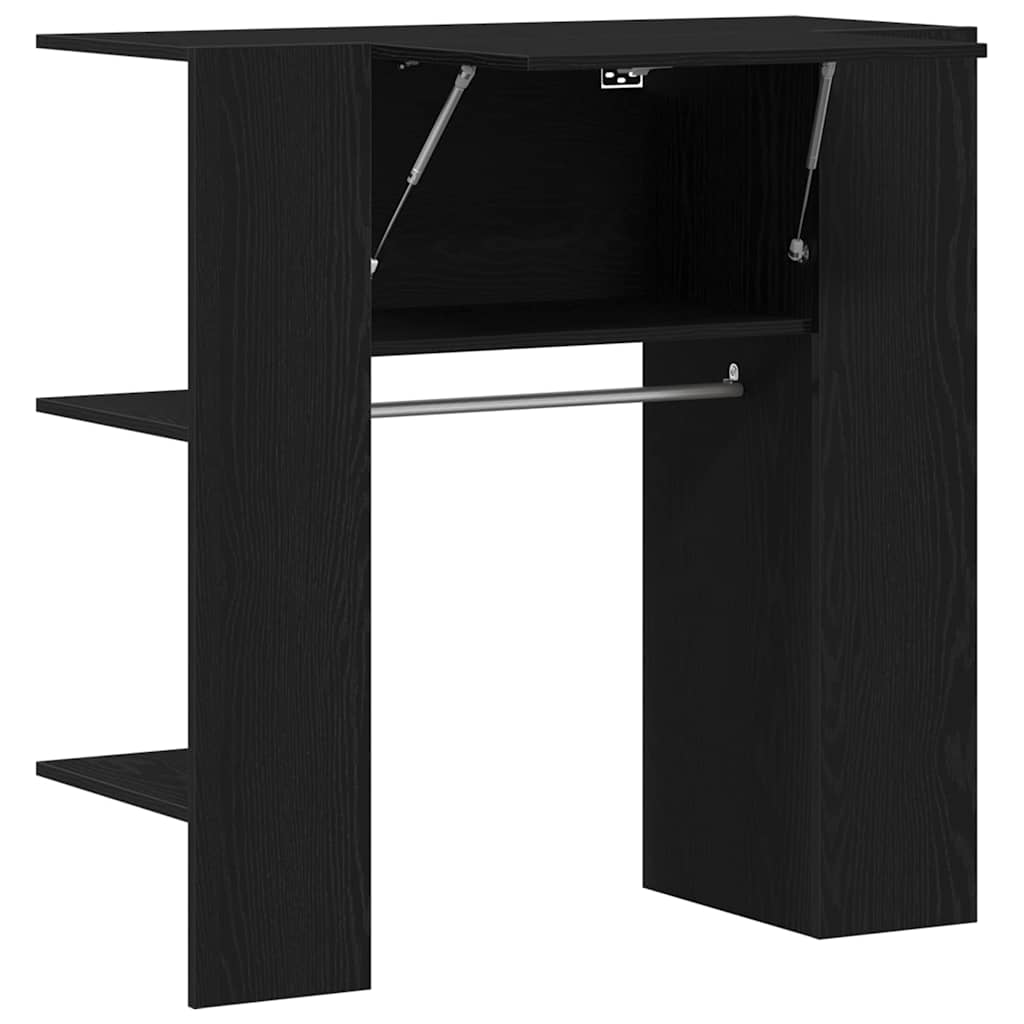 Gangskap med hylle Svart Eik 97,5 x 37 x 99 cm Konstruert tre