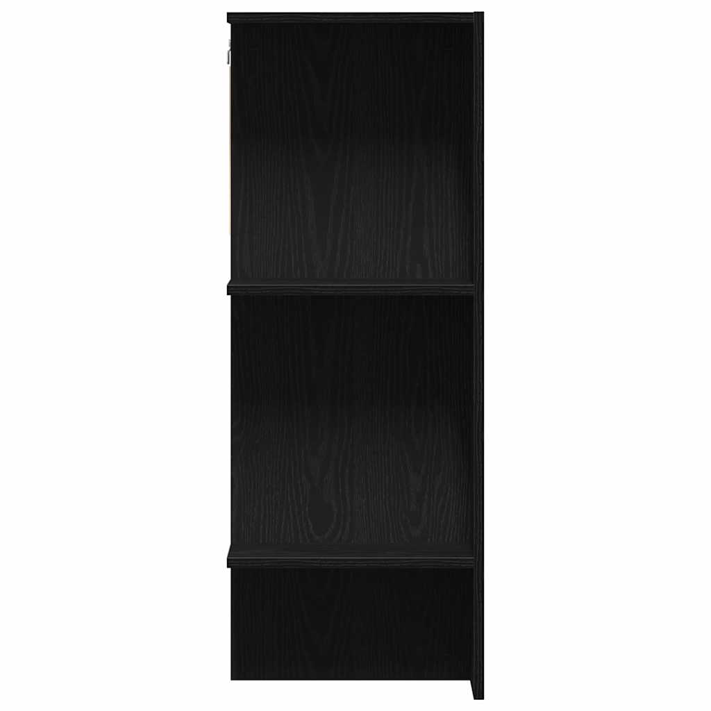Gangskap med hylle Svart Eik 97,5 x 37 x 99 cm Konstruert tre