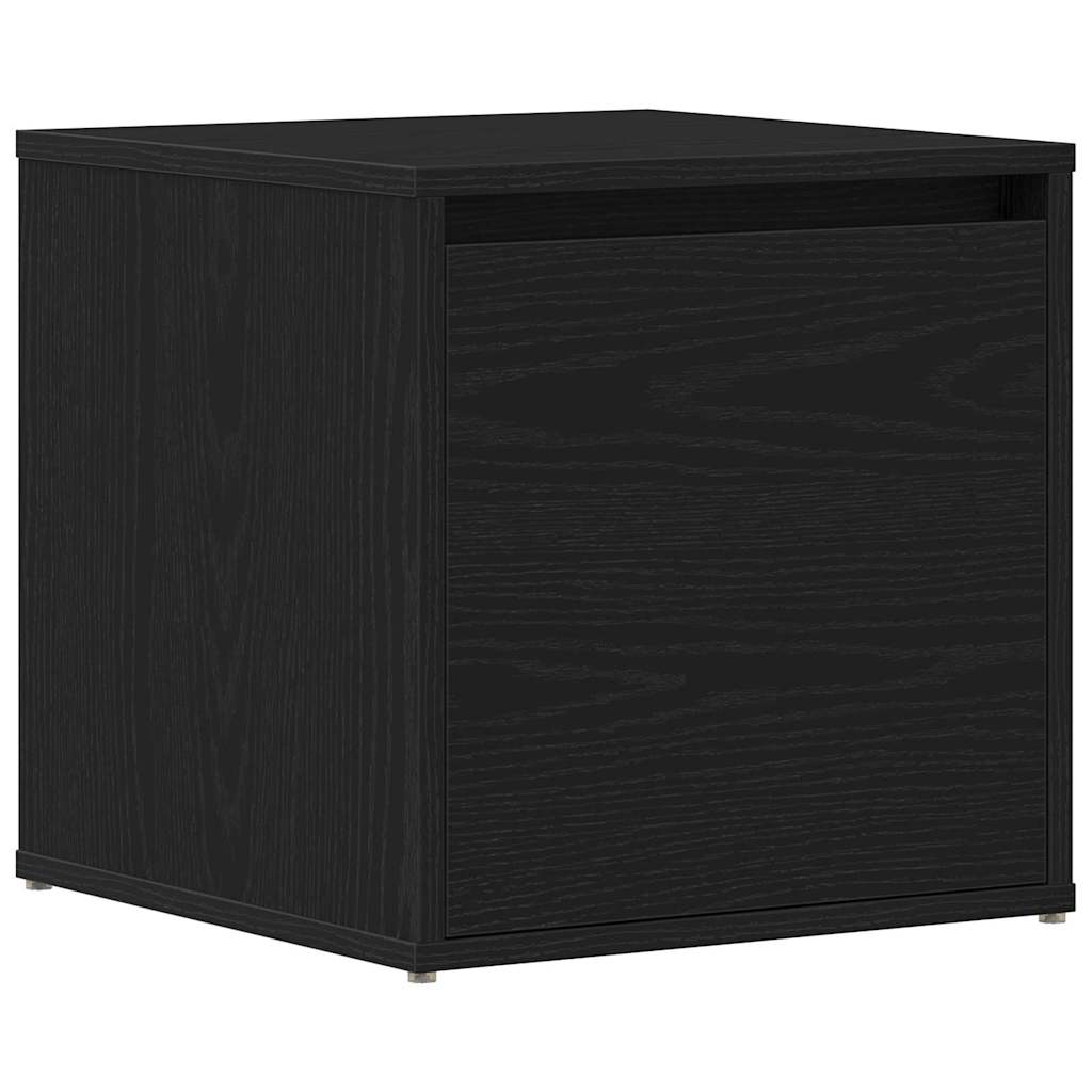 Kommode med skuff Svart Eik 40,5 x 40 x 40 cm Konstruert tre