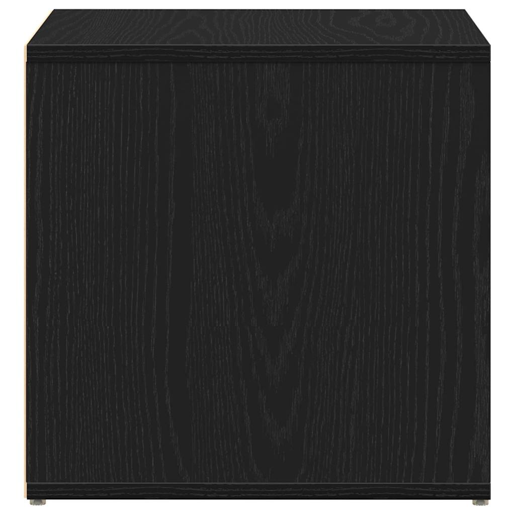 Kommode med skuff Svart Eik 40,5 x 40 x 40 cm Konstruert tre