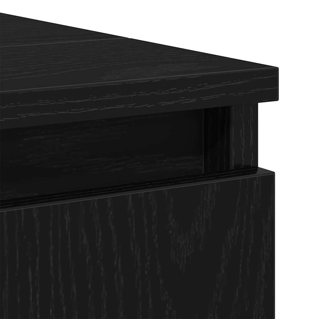 Baderomsvaskeskap Svart Eik 58 x 33 x 60 cm Konstruert tre