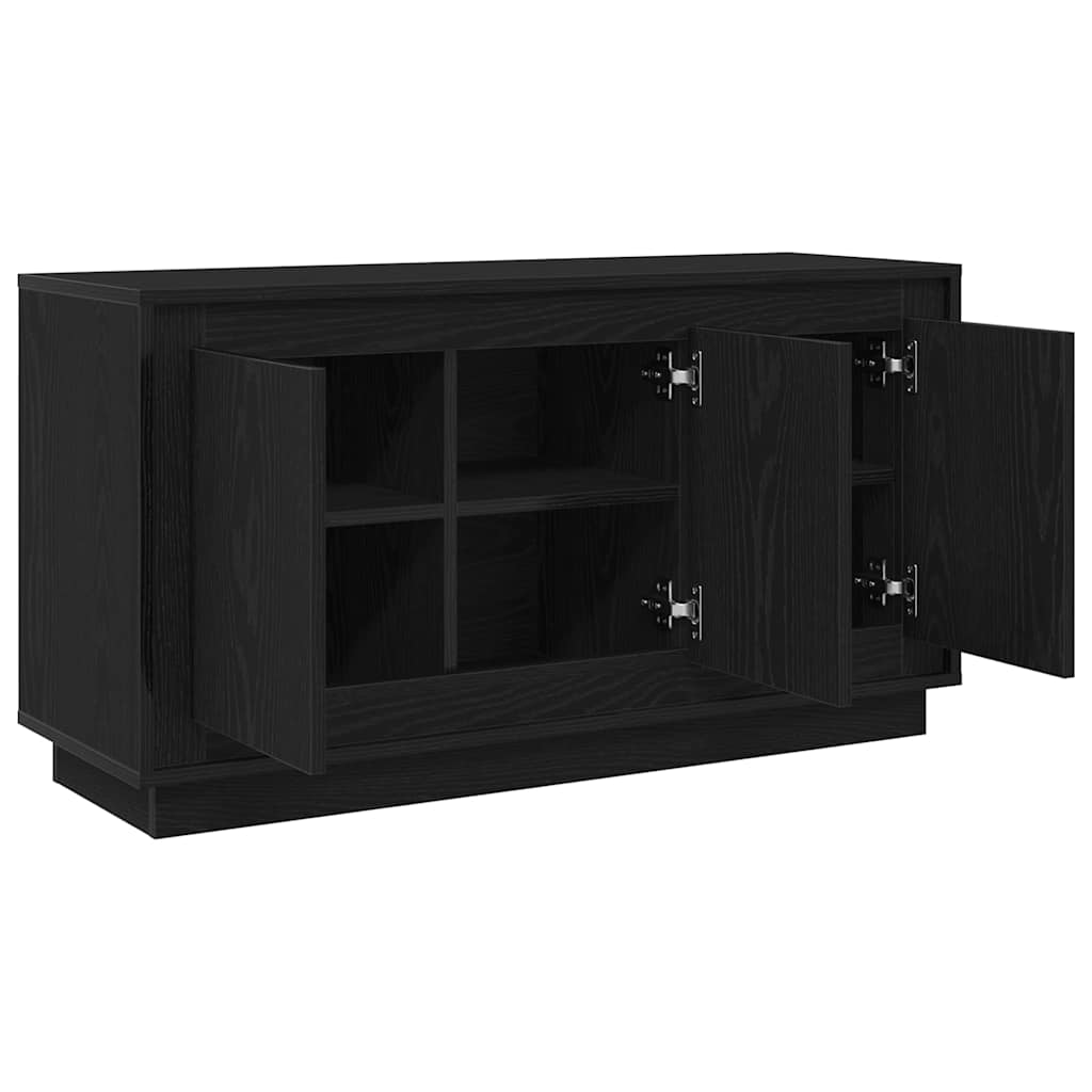 Serviesskap Svart Eik 102 x 35 x 55 cm Konstruert tre