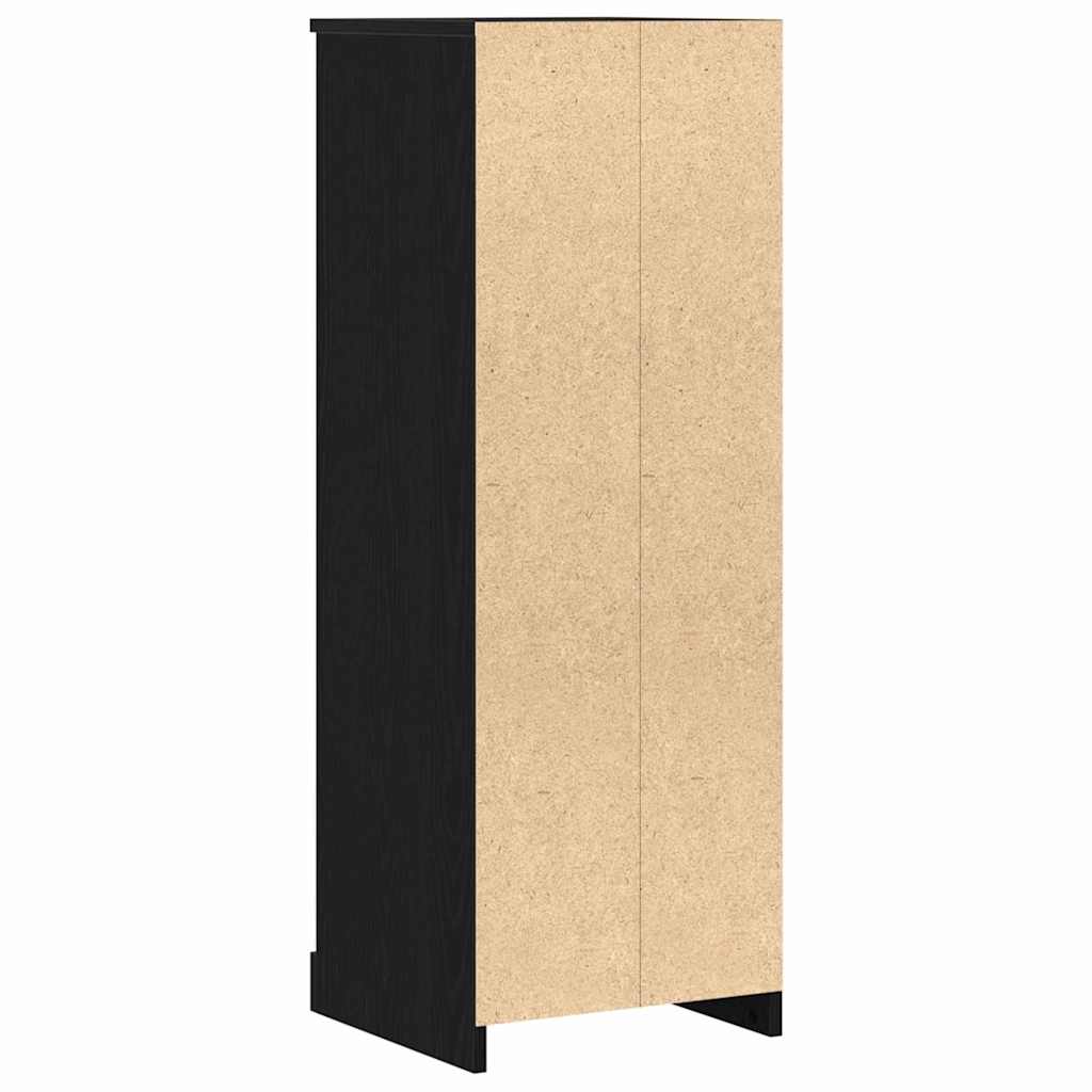 Høyskap med skuff Svart Eik 36 x 35.5 x 103.5 cm Konstruert tre
