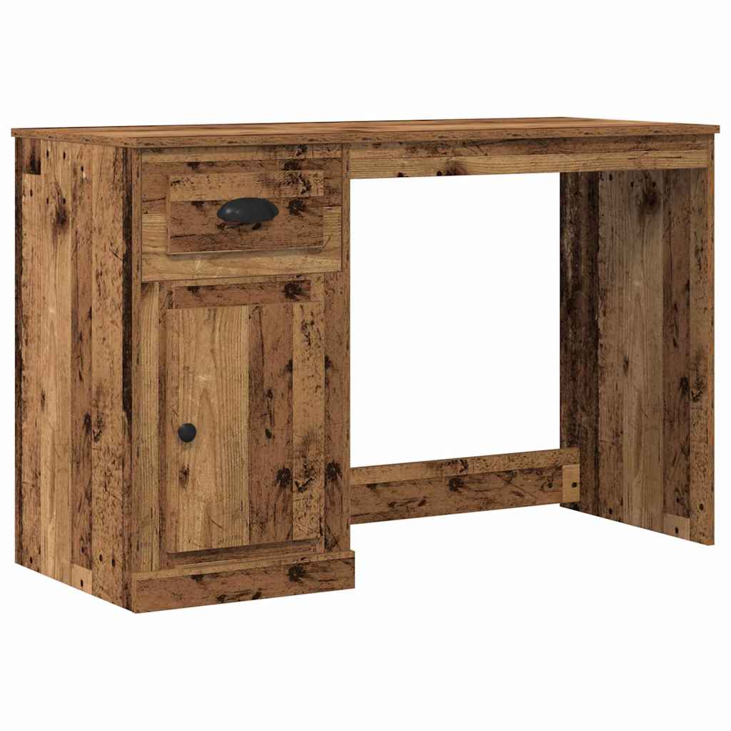 Skrivebord med skuff Gamle tre 50 x 115 x 75 cm Konstruert tre vidaXL