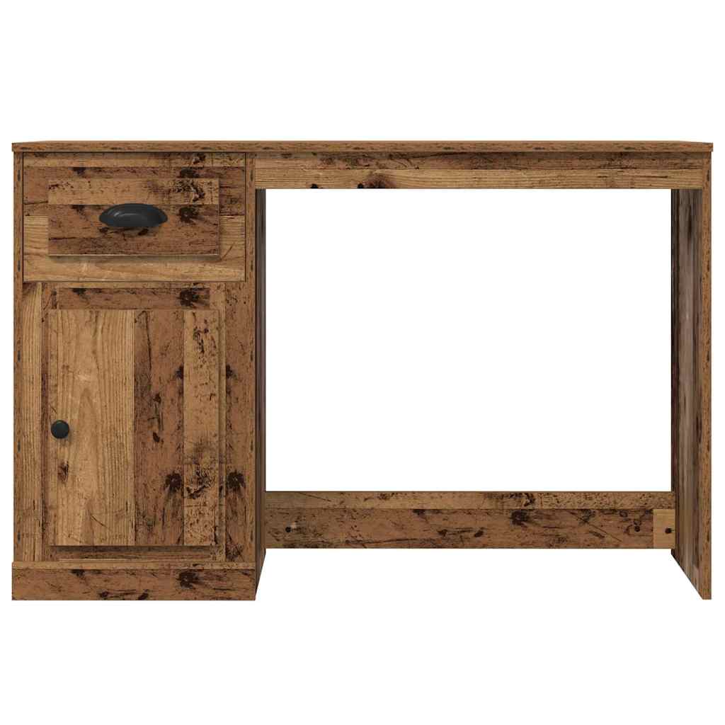 Skrivebord med skuff Gamle tre 50 x 115 x 75 cm Konstruert tre vidaXL