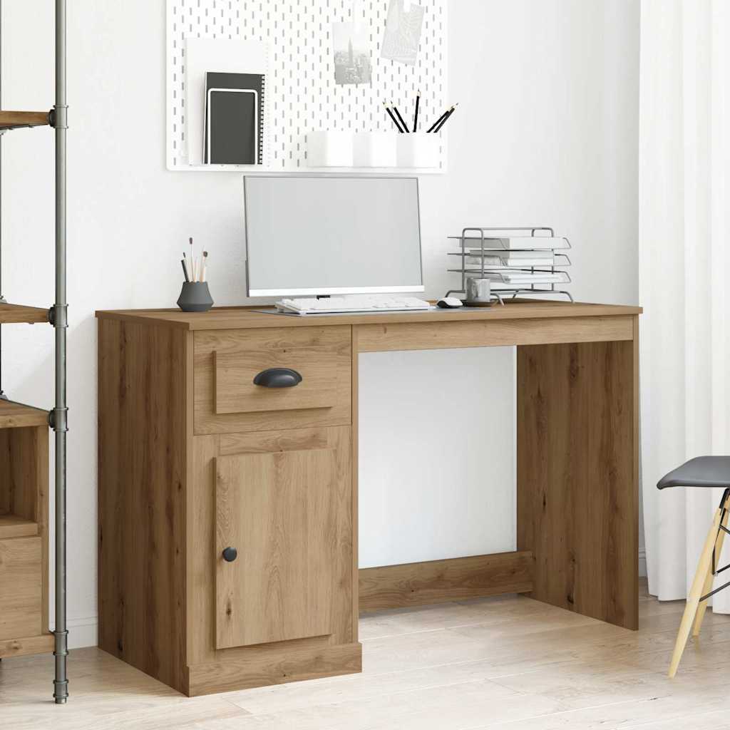 Skrivebord med dør Artisan Eik 50 x 115 x 75 cm Konstruert tre