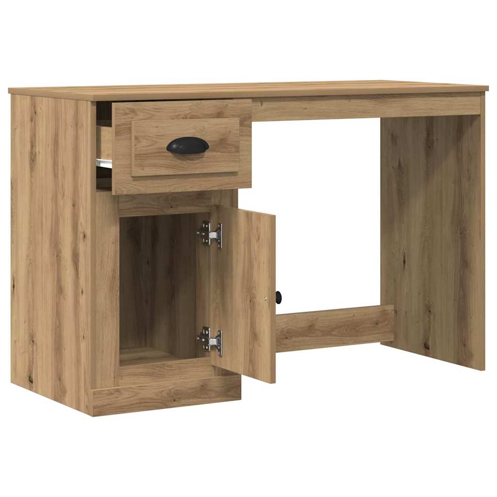 Skrivebord med dør Artisan Eik 50 x 115 x 75 cm Konstruert tre