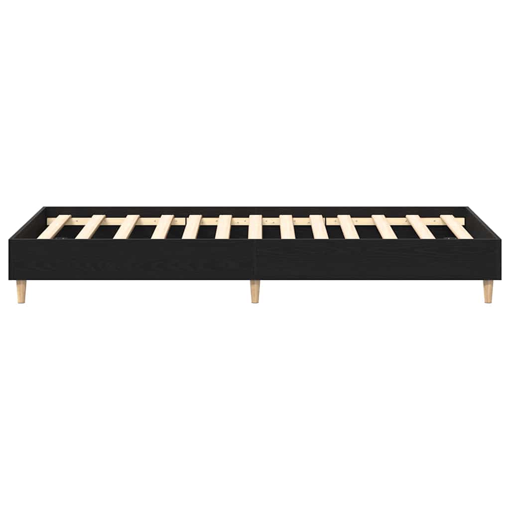 Sengestamme Svart Eik 203 x 101 x 25 cm Konstruert tre