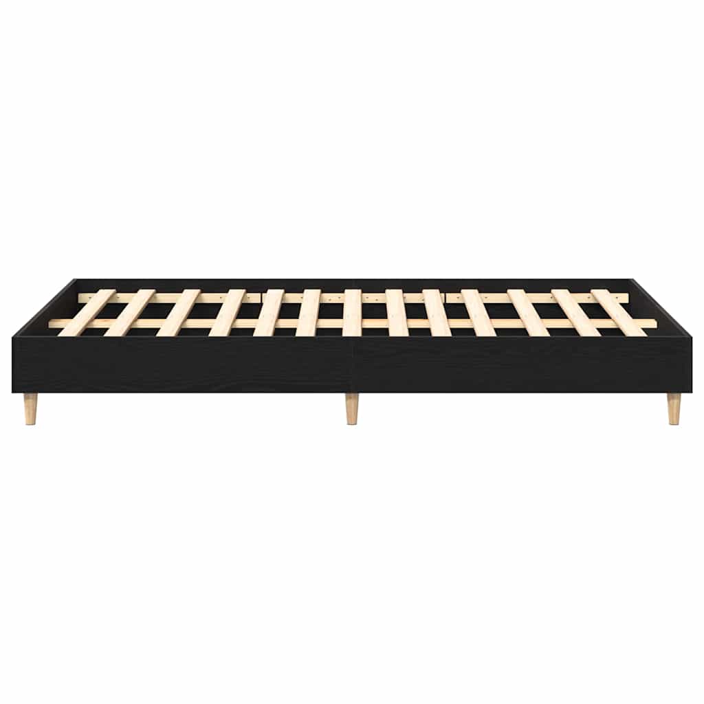 Sengestamme Svart Eik 193 x 123 x 25 cm Konstruert tre