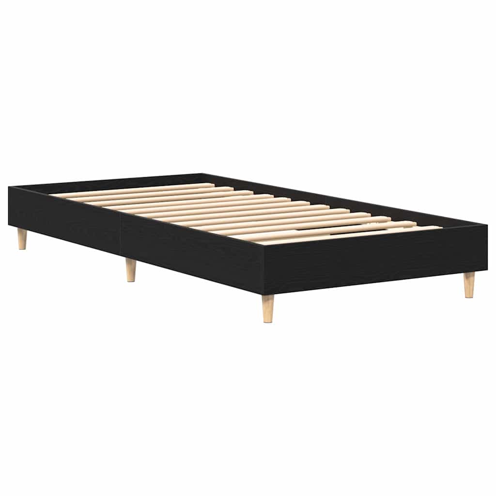 Sengestamme Svart Eik 193 x 78 x 25 cm Konstruert tre
