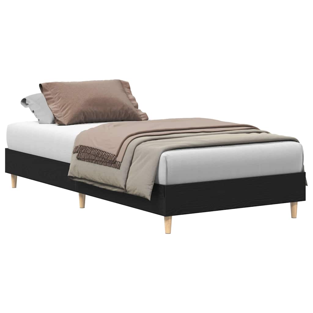Sengestamme Svart Eik 193 x 78 x 25 cm Konstruert tre
