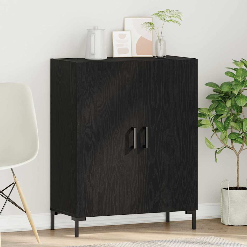 Serviesskap Svart Eik 69,5 x 34 x 90 cm Konstruert tre
