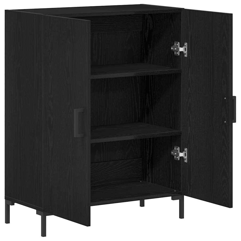 Serviesskap Svart Eik 69,5 x 34 x 90 cm Konstruert tre