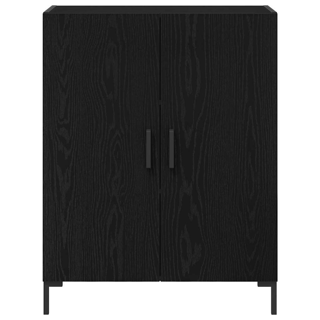Serviesskap Svart Eik 69,5 x 34 x 90 cm Konstruert tre